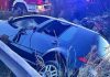 Vuelca un coche en la CV-311 de Alboraya