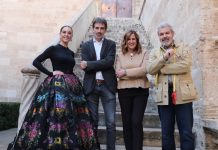 El programa ‘Maestros de la Costura’ graba en Valencia con un traje de valenciana