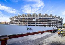 Inician las obras de la cubierta del Nou Mestalla: las vigas ya están en Valencia