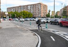 Así es el nuevo carril bici del camí nou de Picanya-Arxiduc Carles