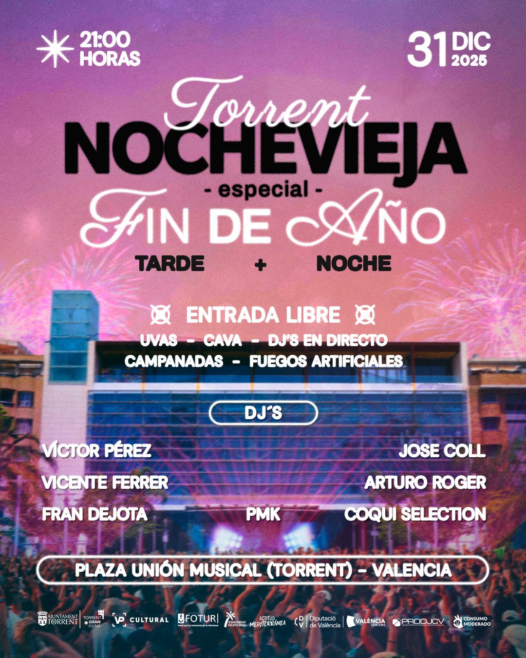 Cartel oficial de la Nochevieja en Torrent