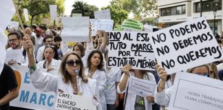 Macrohuelga de médicos. EFE