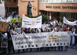 Una manifestación sanitaria recorrerá el centro de Valencia este viernes: horario y recorrido