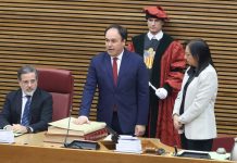 Juanfran Pérez Llorca se disculpa ante las víctimas de la DANA y pide «avanzar juntos» Pérez Llorca durante su investidura