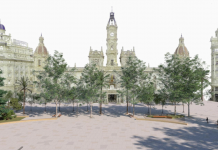 Las mascletaes de las Fallas se dispararán en una explanada ovalada: así se ve la nueva plaza del Ayuntamiento de València Así será la nueva plaza del Ayuntamiento
