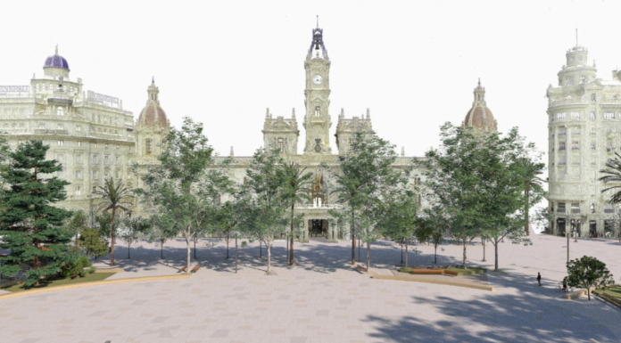 Las mascletaes de las Fallas se dispararán en una explanada ovalada: así se ve la nueva plaza del Ayuntamiento de València Así será la nueva plaza del Ayuntamiento