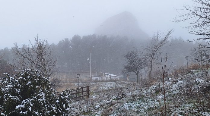 Imágenes de la nieve en Morella