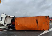 Un accidente corta la A3 en Buñol dirección Valencia