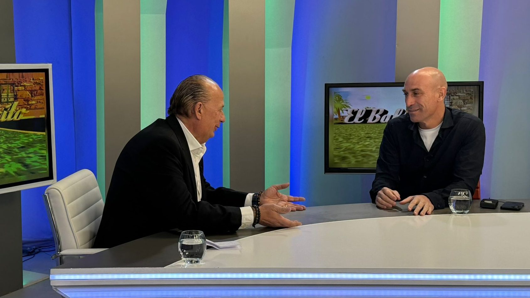 Luis Rubiales durante la entrevista en El Balconcito de 7teleValencia