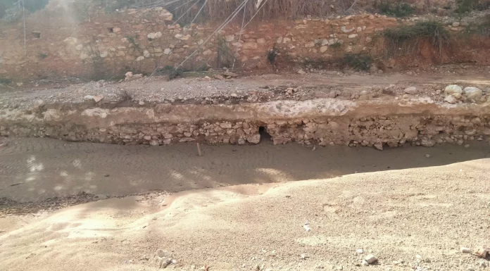 Aflora un tramo de 120 metros de la acequia medieval del Reg Mil·lenari del Barranco de l’Horteta en Torrent tras la DANA