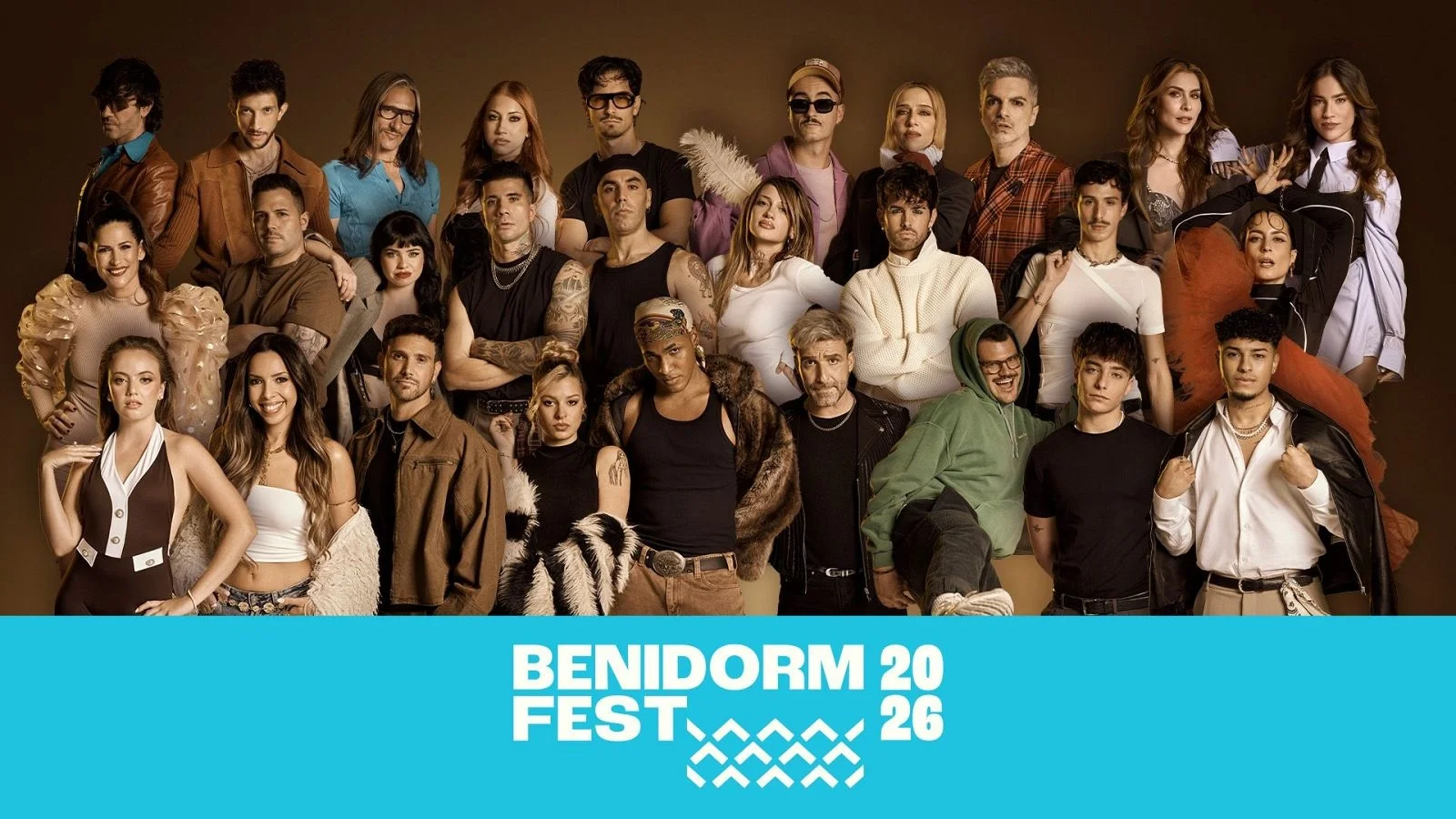 Los 18 artistas que participan en el Benidorm Fest 2026