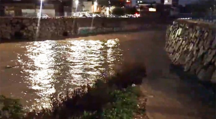Sube el nivel de agua en el barranco del Poyo a su paso por Massanassa y Catarroja Aumenta el nivel de agua en el barranco del Poyo