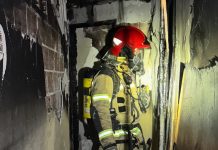 Rescatan a una mujer en un incendio de una vivienda junto a L’Hemisfèric