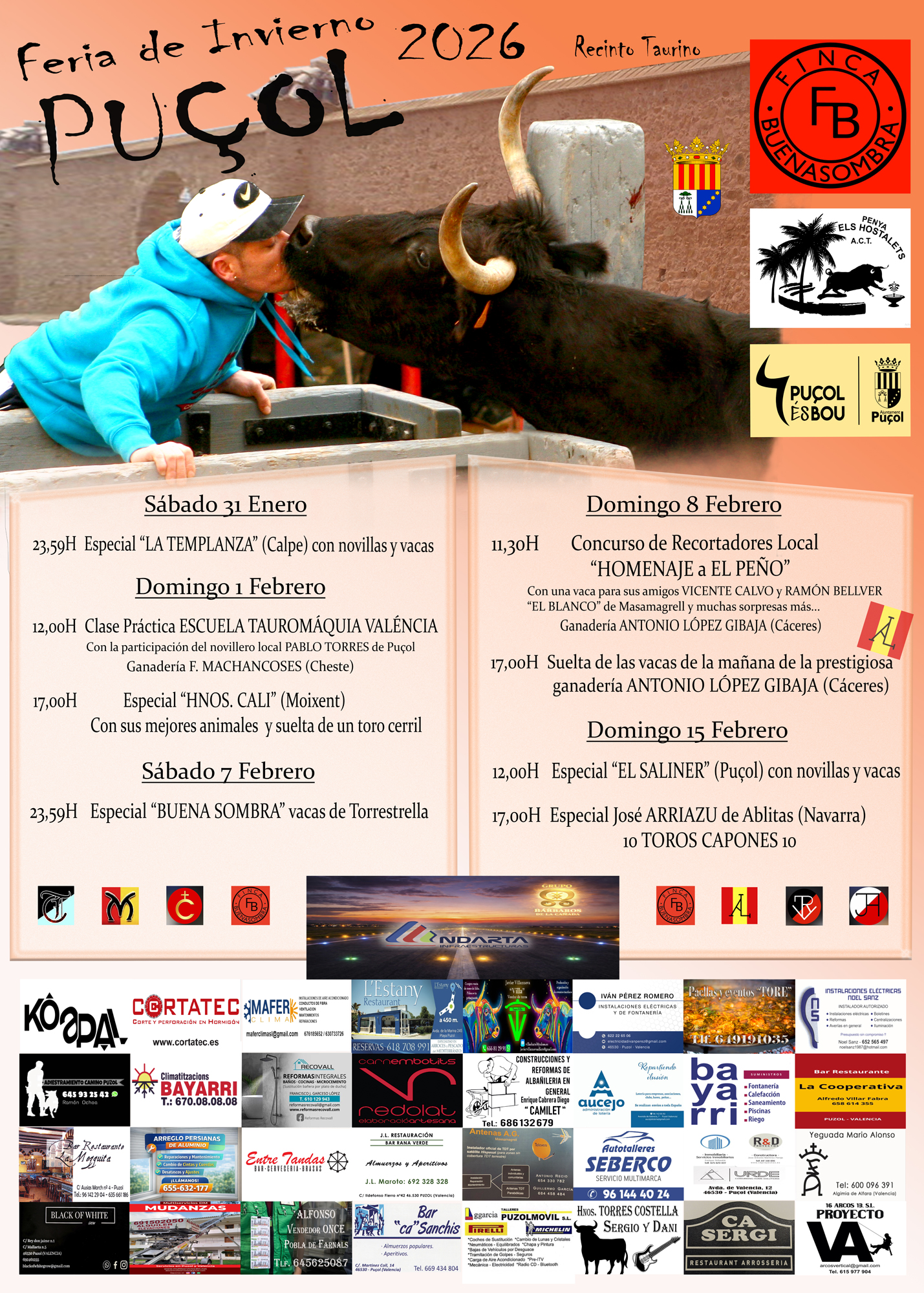 La feria taurina de invierno homenajea a la Escuela de Tauromaquia y al «Peño»