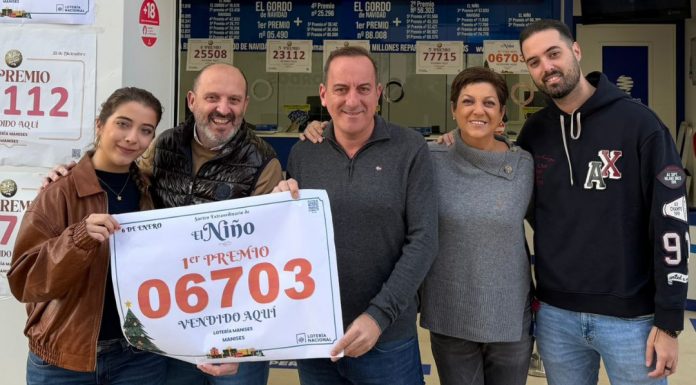 El primer premio del sorteo del Niño cae repartido en Manises, Quart de Poblet, Alfafar, Castelló de Rugat