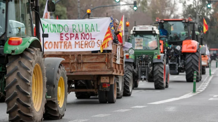 7televalencia efe tractorada valencia Tractorada protesta en València. EFE/Manuel Bruque