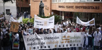 Movilizaciones en la última huelga de sanidad en València