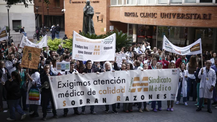 Movilizaciones en la última huelga de sanidad en València