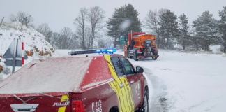 La borrasca Kristin complica la circulación con nieve, viento y riesgo de hielo