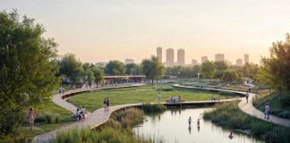 Imagen generada con IA de los paradores naturales que ofrecerá los parques naturales