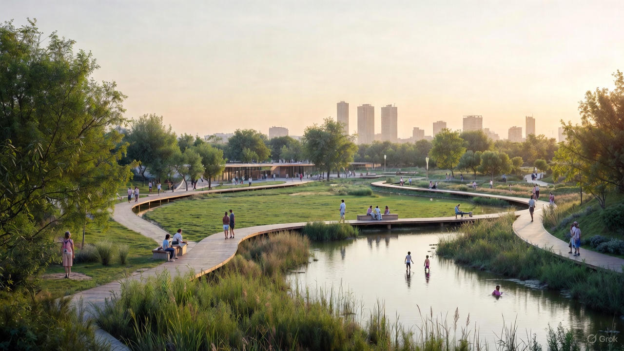 Imagen generada con IA de como podría quedar el Mirador de la Vega del Turia en El Pontó