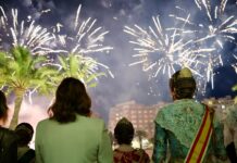 Hora y lugar de los castillos de fuegos artificiales de este fin de semana en València