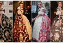 Un recorrido por los espolines de las Falleras Mayores de València de los últimos años