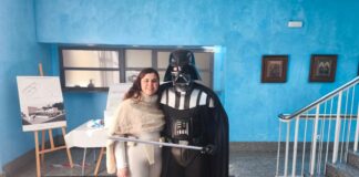 Una boda de 'Star Wars' sorprende en Rafelbunyol: Darth Vader y Padmé Amidala dan el 'sí, quiero'
