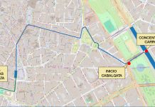 Recorrido de la Cabalgata de Reyes por el centro de la ciudad