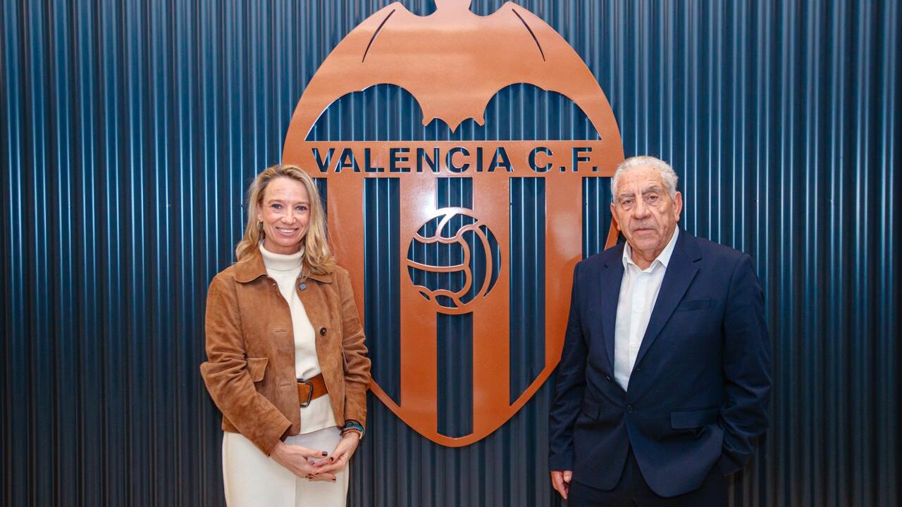 Claramunt i Paz Carceller a Mestalla