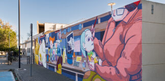 Los artistas falleros cuentan con un mural en la Universitat Politécnica
