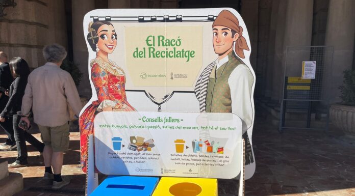 “El Racó del Reciclatge”: así será el espacio de las Fallas para la recogida de residuos El Racó del Reciclatge
