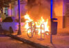 Arde una motocicleta en San Marcelino