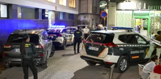 Foto del lugar de los hechos la pasada noche en Xilxes