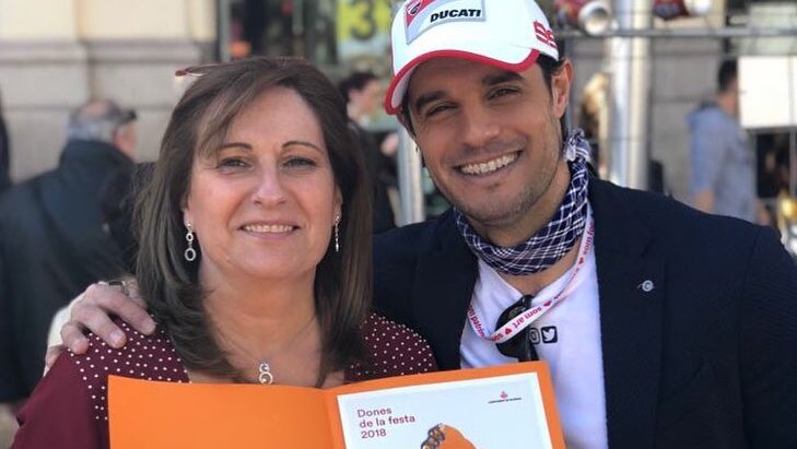 Tere Marí el año que le entregaron el reconocimiento como "Mujer de la fiesta"