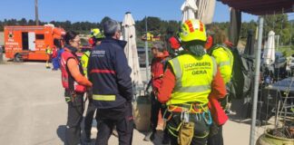 Operativo de búsqueda del desaparecido en Casas del Río