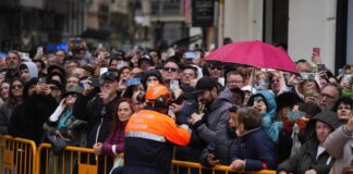 Mascletà bajo las lluvias