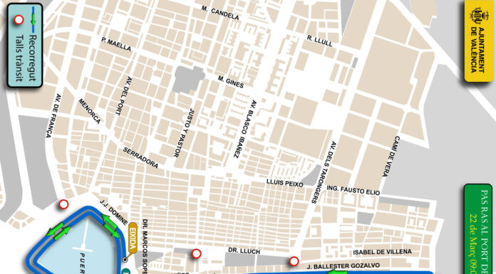 Cortes de tráfico este domingo en el marítimo