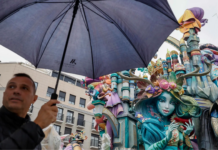 Los artistas falleros priorizarán la seguridad y podrían paralizar la plantà ante el riesgo de la borrasca