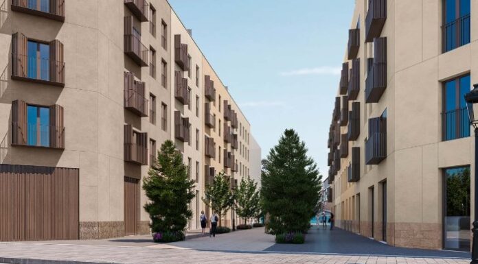 València tendrá una nueva calle en la zona centro Vista de frente de la nueva vía peatonal / AEDAS