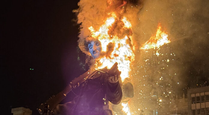 La cremà de la falla municipal ‘Hope’ en imágenes