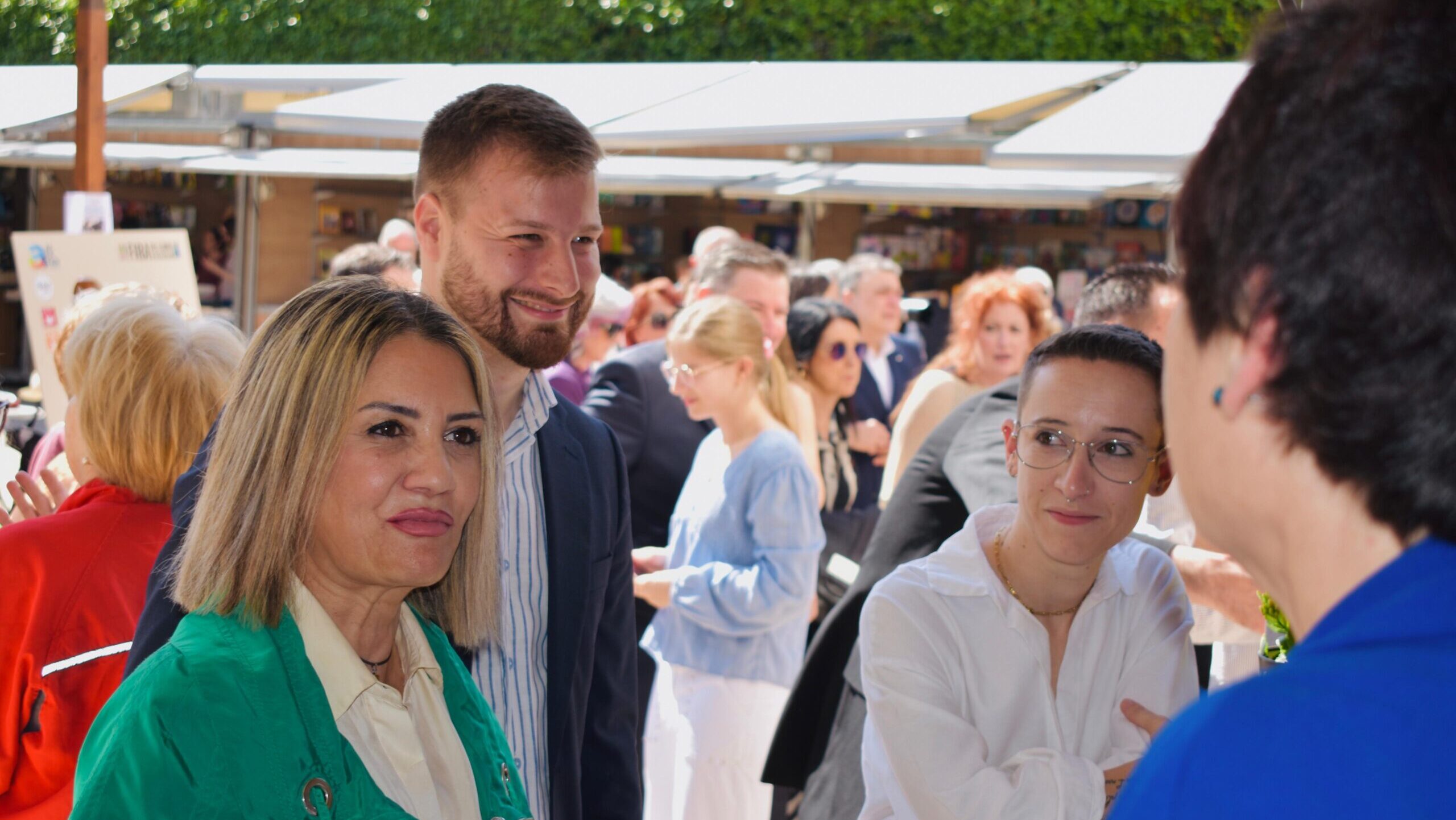 Regidors d'Alfafar visitant la fira