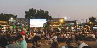 Ambiente en un festival gastronómico