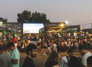 Ambiente en un festival gastronómico