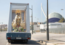 El «Maremòbil» de la Virgen de los Desamparados necesita unos arreglo tras 25 años de antigüedad