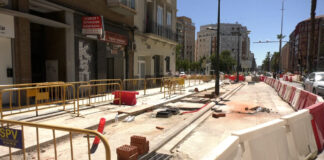 Avanzan las obras en las avenidas Pérez Galdós y Giorgeta