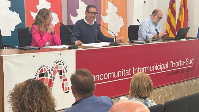 presidencia del ple Plenari d'aprovació del pressupost de la Mancomunitat de l'Horta Sud