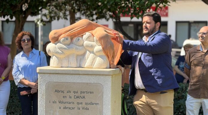 Inauguració de l'escultura de la DANA