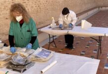 El Museu de l’Horta Sud i el castell d’Alaquàs ja han entregat 160.000 fotos a les famílies afectades per la DANA Treballs en el laboratori del Castell d'Alaquàs