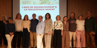 Foto de família dels docents reconeguts a Quart de Poblet
